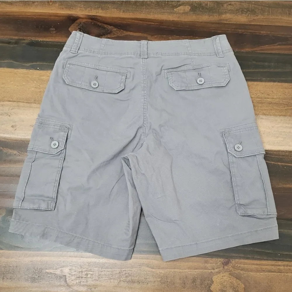 Sonoma Goods For Life Heritage Cargo Short The Everyday Gray Cotton Size 32 NWOT